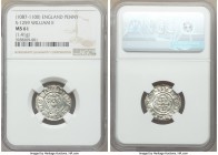 William II (1087-1100) Penny ND (c. 1089-1092) MS61 NGC, London mint, Aelfwine as moneyer, Cross in Quatrefoil type, S-1259. 1.41gm. 

HID09801242017