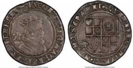 James I Shilling ND (1609-1610) XF40 PCGS, Tower mint, Key mm, Second Coinage, Fifth Bust, S-2656. Showcasing relatively strong centers with mild peri...