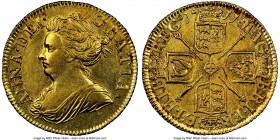 Anne gold 1/2 Guinea 1711 AU58 NGC, KM527, S-3575. Lightly scratched fields and minor rub to the high points in line with the grade - an otherwise sha...
