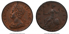 George II 1/2 Penny 1749 MS64 Brown PCGS, KM579.2, S-3719.

HID09801242017