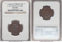 George III bronzed-copper Proof Pattern "Cartwheel" Farthing 1798-SOHO PR64 Brown NGC, Soho mint, Peck-1203. A deeply mahogany piece that appears quit...