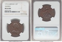 George III 1/2 Penny 1772 MS64 Brown NGC, London mint, S-3774, Peck-900. "GEORIVS" engraving error.

HID09801242017