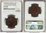 George III bronzed-copper Proof Pattern "Restrike" 1/2 Penny 1799-SOHO PR64 Brown NGC, Soho mint, Peck-1258 (R). An exemplary Taylor-period pattern th...