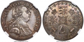 George III Proof 6 Pence 1787 PR65 NGC, ESC-2190 (prev. ESC-1629). Variety with hearts in the Hanoverian shield. Executed with extreme precision and s...