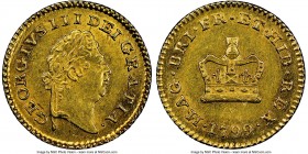 George III gold 1/3 Guinea 1799 MS63 NGC, KM620, S-3738. The scarcest date in this only four-year series, struck to an astonishing level of detail and...