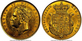 George IV gold Sovereign 1826 MS61 NGC, KM696, S-3801. A rarer sovereign issue in all grades, particularly so solidly in Mint State, pieces only two g...