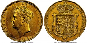 George IV gold Sovereign 1827 AU55 NGC, KM696, S-3801. A difficult date to obtain with such a sound strike, appearing impressively lustrous throughout...