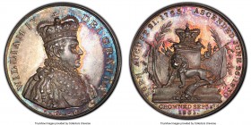 William IV silver Specimen "Coronation" Medal 1831 SP63 PCGS, BHM-1492 var (silver). 36mm. By T. W. Ingram. Unlisted in silver in BHM, a very rare and...