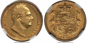 William IV gold Sovereign 1831 XF40 NGC, KM717, S-3829. First year and lowest mintage of type. A charming example of this scarce issue, and the toughe...