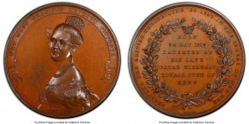 "Victoria Accession" bronze Specimen Medal 1837 SP64 PCGS, BHM-1762. 51mm. By J. Ottley. Vivid mahogany surfaces.

HID09801242017