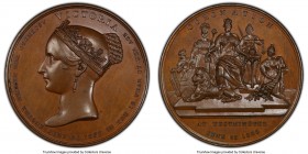 Victoria bronzed copper Specimen "Coronation" Medal 1838 SP65 PCGS, Eimer-1313a, BHM-1842. 50mm. By W.J. Taylor or J. Davis. A scarcer coronation type...