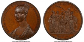 Victoria bronzed copper Specimen "Coronation" Medal 1838 SP65 PCGS, BHM-1823. 44.5mm. By T. Halliday. An extremely rare coronation variant, almost nev...