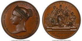 Victoria bronzed copper Specimen "Coronation" Medal 1838 SP64 PCGS, Eimer-1313a.

HID09801242017