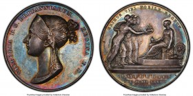 Victoria silver Specimen "Coronation" Medal 1838 SP63 PCGS, BHM-1801, Eimer-1315. 36mm. By B. Pistrucci. A vibrantly toned representative of this infa...