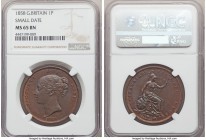 Victoria Penny 1858 MS65 Brown NGC, KM739, S-3948. Small date variety. A well-toned Victorian penny with minor doubling on the date. 

HID09801242017