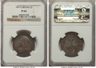 Victoria Proof Florin 1893 PR66 NGC, KM781, S-3939. Proof Mintage: 1,312. An always significant Proof from Victoria's 1893 Proof Set which effortlessl...