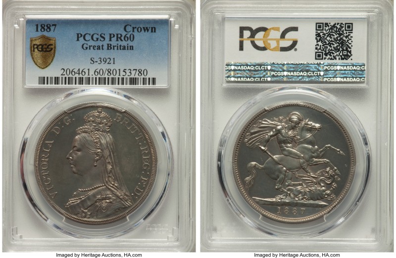 Victoria Proof Crown 1887 PR60 PCGS, KM765, S-3921. Mintage: 1,084.

HID09801242...