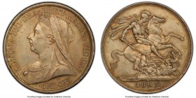 Victoria Crown 1893 MS63 PCGS, KM783, S-3937. LVI Edge. A choice piece with exceptional eye appeal. 

HID09801242017