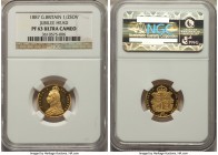 Victoria gold Proof 1/2 Sovereign 1887 PR63 Ultra Cameo NGC, KM766, S-3869, WR-362. Jubilee head variety.

HID09801242017