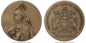 Victoria silver Matte Specimen "Death of Victoria" Medal 1901 SP66 PCGS, cf. Eimer-1855, by Lauer. An unlisted and very rare medal commemorating the d...