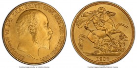 Edward VII gold Matte Proof 2 Pounds 1902 PR63 PCGS, KM806, S-3968. 

HID09801242017