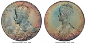 George V siler Matte Specimen "Coronation" Medal 1911 SP65 PCGS, Eimer-1922b, BHM-4022. 30mm. By Bertram Mackennal. A comparatively high-grade example...