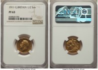 George V gold Proof 1/2 Sovereign 1911 PR63 NGC, KM819, S-4006.

HID09801242017