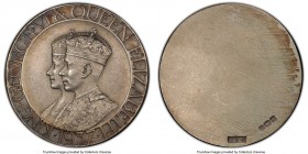 George VI silver Matte Specimen Unofficial Uniface "Coronation" Medal 1937 SP64 PCGS, BHM-4324 (RR), CM-357c. 32mm. 14.24gm. By W.H. Hassler Ltd. Reve...