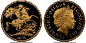 Elizabeth II gold Proof 2 Pounds 2000 PR68 Ultra Cameo NGC, KM-Unl. AGW 0.471 oz. 

HID09801242017