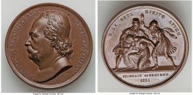"Conquest of Tripoli" bronzed copper Medal 1821 (1836) UNC, Wurzbach-1630. 44.0mm. 59.91gm. By Konrad Lange. Greek War of Independence series. Commemo...