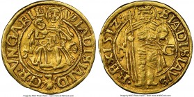 Wladislaus II (1490-1516) gold Goldgulden 1512 K-G XF45 NGC, Kremnitz mint, Husz-771, Lengyel-75/2/1512. 3.41gm. WLADISLAI (LA's ligate) D | G • R • V...