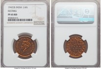 British India. George VI Proof Restrike 1/4 Anna 1942-(B) PR65 Red NGC, Bombay mint, KM531.

HID09801242017