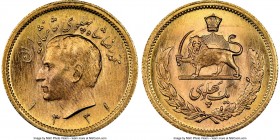 Muhammad Reza Pahlavi gold Pahlavi SH 1331 (1952) MS66+ NGC, KM1162. Perhaps slightly conservatively graded and struck from a heavily polished set of ...