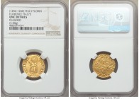 Florence. Republic gold Florin ND (1252-1260) UNC Details (Cleaned) NGC, Fr-275, CNI-XIIa.8, MIR-3/3 (R2). 3.50gm. Third Series, Type C. +FLOR | ENTIA...