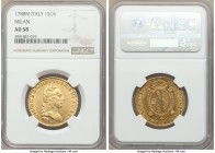 Milan. Joseph II gold Sovrano 1788-M AU58 NGC, Milan mint, KM226, Fr-739a. Bright and reflective with minimal wear commensurate with grade, 

HID09801...