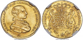 Naples & Sicily. Ferdinand IV gold 4 Ducati 1763/2 IA-CC-R MS64 NGC, KM171. Pleasingly lustrous and of superior visual quality to what is implied by t...