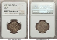 Papal States. Pius VIII 30 Baiocchi Anno II (1830)-R MS64 NGC, Rome mint, KM1100. Semi-medallic in execution with an even dove-gray patina and hardly ...