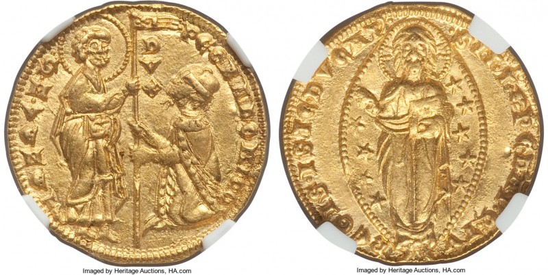 Venice. Pietro Gradenigo gold Ducat ND (1289-1311) MS63 NGC, Fr-1216, Paolucci-1...