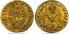 Venice. Marcantonio Giustinian gold Zecchino ND (1684-1688) MS62 NGC, Fr-1341. 3.48 gm.

HID09801242017