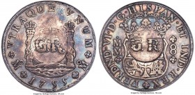 British Colony Counterstamped 6 Shilling 8 Pence ND (1758) VF35 PCGS, KM8.3. Countermark (VF Details). "GR" monogram counterstamp upon Mexico 8 Reales...