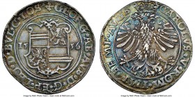 Georges d'Autriche (1544-1557) Daler (Taler) 1556 AU55 NGC, Hasselt mint, Dav-8411, Delm-440 (R2). An exceptionally charming type coin boasting a leve...