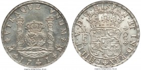 Philip V 8 Reales 1741 Mo-MF MS62 NGC, Mexico City mint, KM103, Cal-791. A commendable specimen offering, flowing argent luster and only minute wisps ...