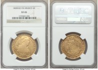 Charles IV gold 4 Escudos 1800 Mo-FM XF45 NGC, Mexico City mint, KM144. Maintaining relatively nice details even given the typical central weakness of...