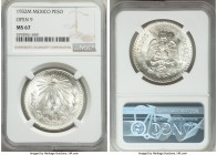 Estados Unidos Peso 1932-M MS67 NGC, Mexico City mint, KM455. Open 9 variety.

HID09801242017