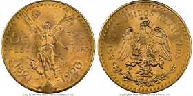 Estados Unidos gold 50 Pesos 1923 MS65 NGC, Mexico City mint, KM481, Fr-172. AGW 1.2056 oz.

HID09801242017