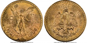 Estados Unidos gold 50 Pesos 1928 MS63 NGC, Mexico City mint, KM481. AGW 1.2056 oz. 

HID09801242017