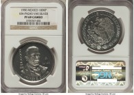 Estados Unidos silver Proof Pattern 100000 Pesos 1990-Mo PR69 Cameo NGC, Mexico City mint, KM-Pn245var (in silver rather than bronze). More often enco...