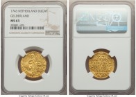 Gelderland. Provincial gold Ducat 1743 MS63 NGC, KM78. AGW 0.1106 oz.

HID09801242017