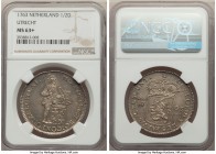 Utrecht. Provincial silver 1/2 Ducat 1763 MS63+ NGC, KM116.

HID09801242017