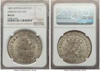 Batavian Republic silver Ducat (Rijksdaalder) 1805 MS63 NGC, Utrecht mint, KM10.4, Dav-225.

HID09801242017